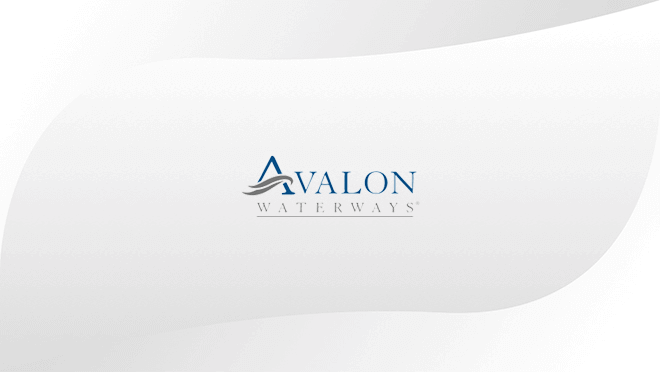 Avalon logo displayed on hospitality TV