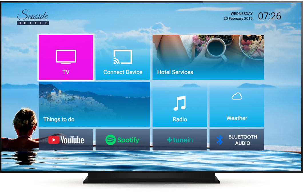 Televsion with Smartroom TV for Hotels